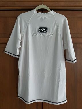Rip Curl White Logo Rash Guard